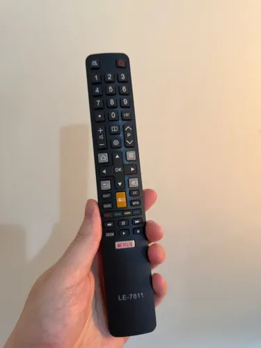 Controle Remoto Lelong LE-7811-1 Compatível TCL Smart TV Netflix YouTube