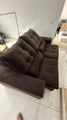 SOFÁ RETRÁTIL DOIS LUGARES PRETO 