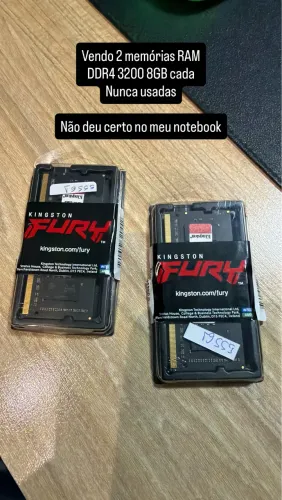 Memória ram ddr4 8GB
