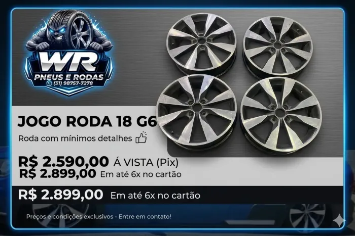 JOGO RODA 18 VW SAVEIRO GOL