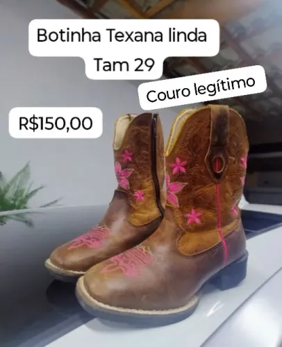 Bota texana infantil linda