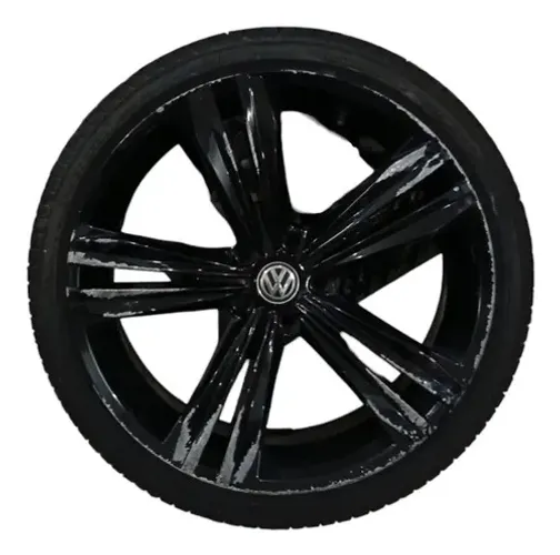 Roda Aro 20 com Pneu 225/35 Volkswagen Golf 2014 2015 Preto Detalhe
