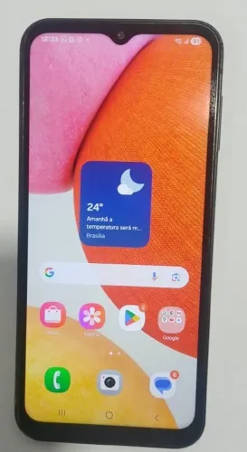 Celular A14 128 gigas 4G tela sem trincado e todo original e funcionando tudo vlr. 290,00