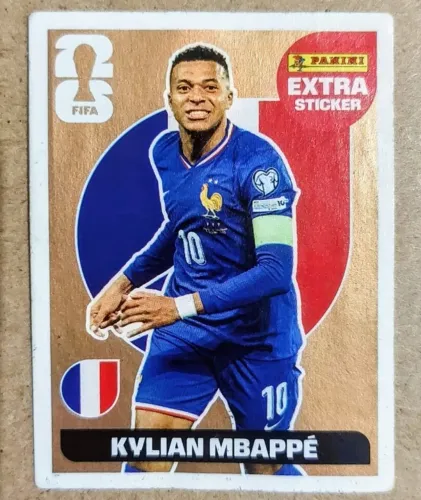 Extra Sticker Legend Kylian Mbapeé BRONZE figurinha Copa do Mundo FIFA 2026