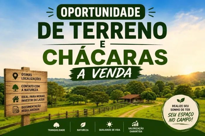 VENDO CHÁCARA COM LAGOA PARTICULAR