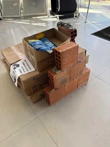 Biomassa assentamento de blocos