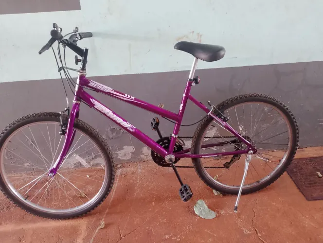 Bike Feminina Roxa 21 Marchas - Toda Revisada em Perfeito Estado