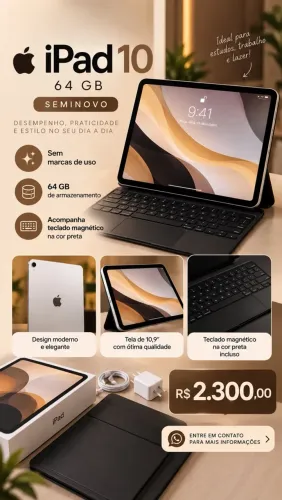 iPad 10 64G Seminovo
