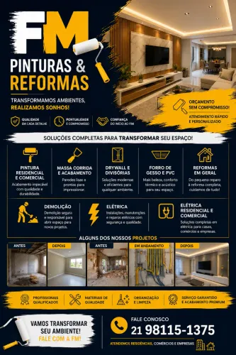 Rebaixamento em PVC e gesso, pintura residencial e comercial 