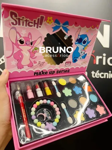 Maleta de Maquiagem infantil dia das crianças Stitch