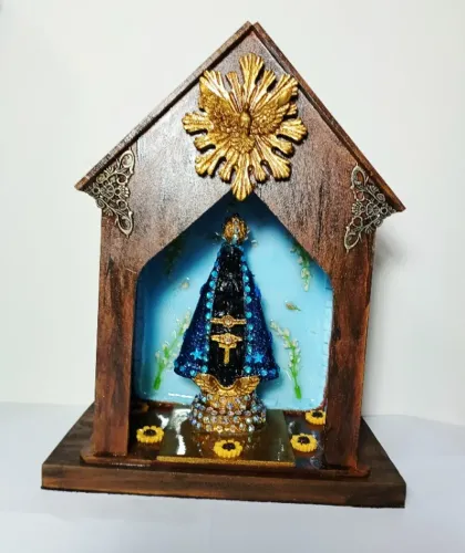 Capelinha (oratório) De Nossa Senhora Aparecida - Artesanal