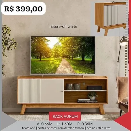 Rack Aurum 1,60m - Promoção