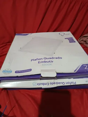Painel led 30x30 luz branca fria.