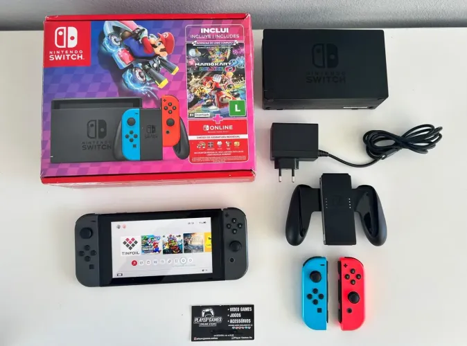 Nintendo Switch Desbloqueado!! Vários Jogos!! (Aceito Cartão)