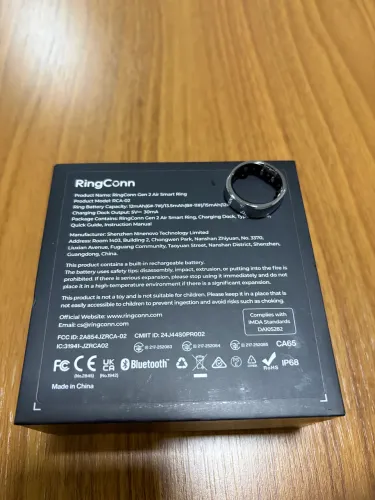 Anel inteligente ringconn prata tamanho 8