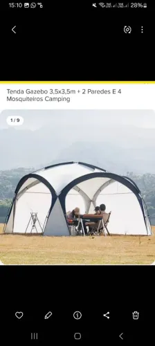 Tenda Gazebo 3,5x3,5m 