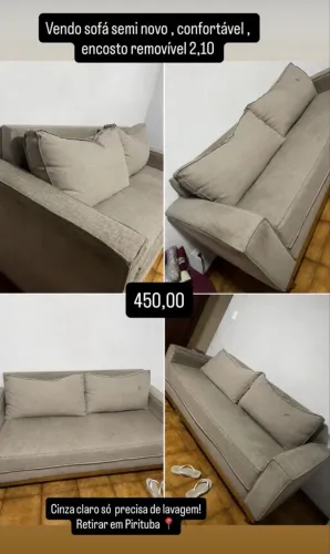 Vende-se sofá e geladeira