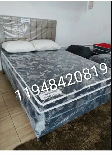 Promoção camas box casal com colchão novas pronta entrega