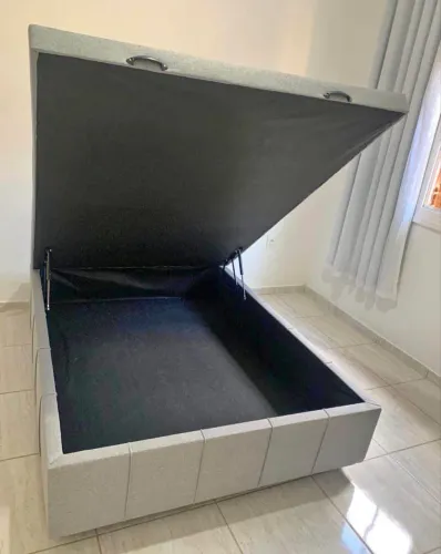 Base Box baú casal linho