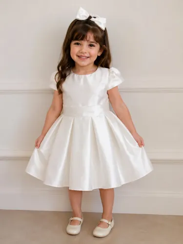 Vestido infantil branco off formatura ABC novo! 