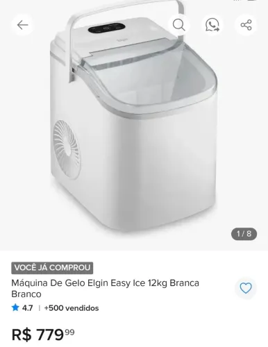 Máquina de gelo ELGIN NOVA