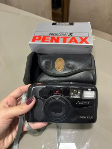 Câmera Analógica Pentax Zoom 60-X 35mm + Caixa e Case Original