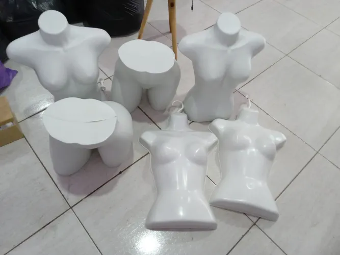 Kit Manequim  de busto e quadril e cabide busto 