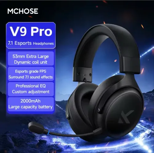 LACRADO Headset Gamer Mchoose V9 Pro