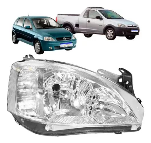 Farol Chevrolet Corsa Montana 2003 2004 05 06 07 08 Ld Direito/passageiro