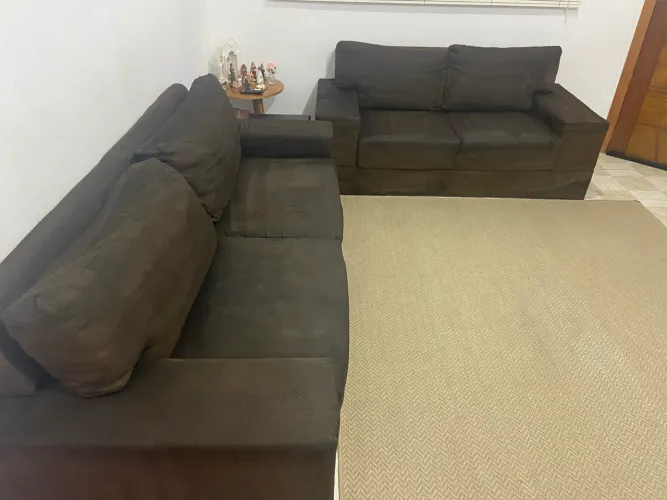 Sofá 2 e 3 lugares - Tecido Camurça Suede