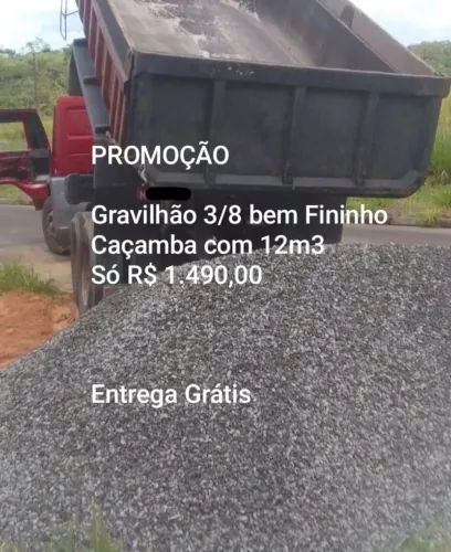 Caçamba de Gravilhão 3/8 10m³ Só 1.490$
