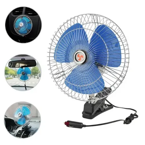 Mini Ventilador Automotivo Com Garra Carro Caminhao