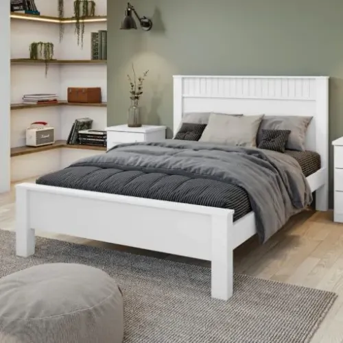 Cama casal Atenas branco estrado reforçado - ENTREGA HOJE !!!