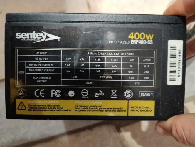Fonte de 400w sentey