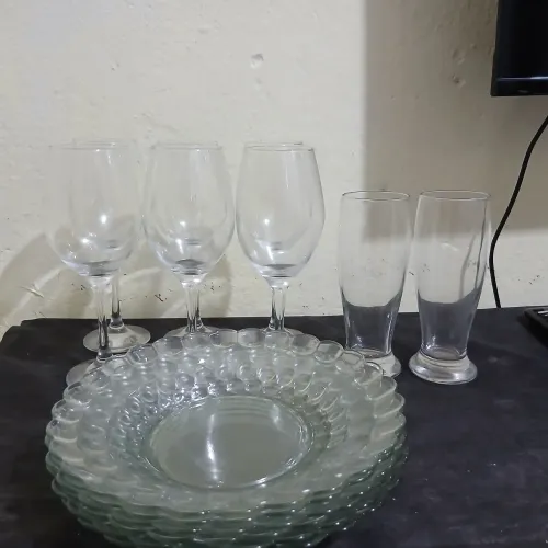 Kit prato+Taças 
