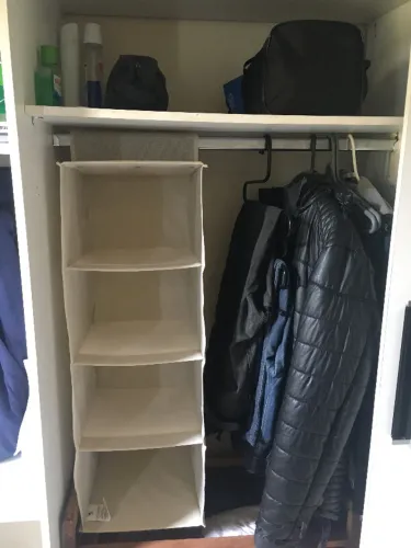 Kit organizador de guarda roupa e calçado