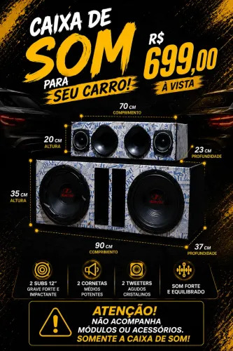Caixa de som automotivo