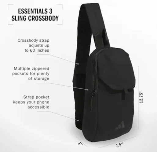 Bolsa tiracolo Adidas Essentials 3 Sling (5l) Unissex Adulto