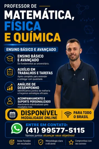 Aulas de Matemática, Física e Química