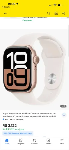 Apple whatch série 10 42mm
