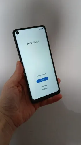 Celular Samsung Galaxy A21S usado em excelente estado