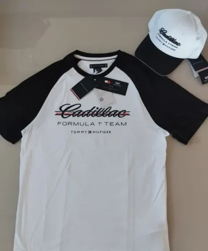 Kit camiseta e boné Tommy collab Cadillac original
