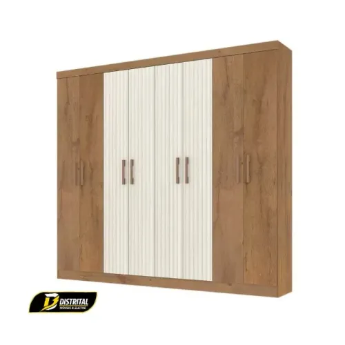 Guarda Roupa Casal 8 Portas 2 Gavetas Petropolis Pronta Entrega