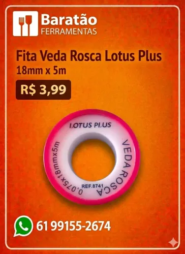 Fita veda rosca Lotus Plus 5m