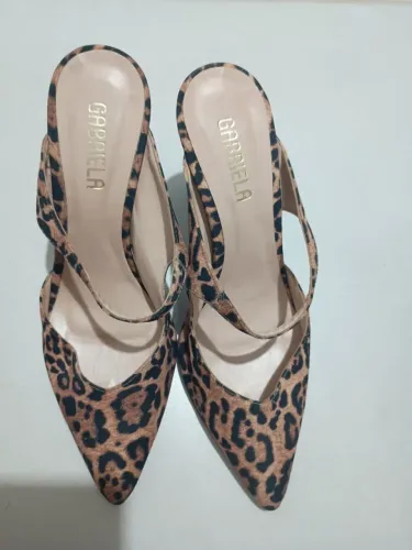 Scarpin Feminino Gabriela Animal Print - Tamanho 36