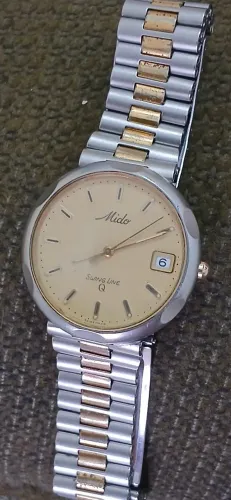 Relógio antigo raríssimo exemplar suíço MIDO SWING LINE swiss made década de 1980