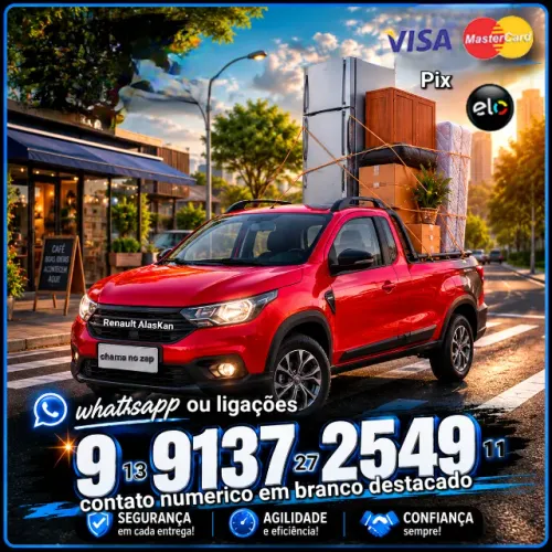 Frete zona leste norte e sul disponível  Transporte de mercadorias e móveis com segurança