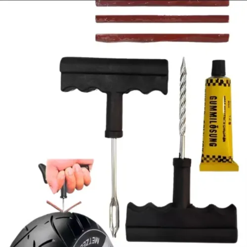 Kit Reparos Para Pneus De Carro E Moto Remendo Emergências Viagens