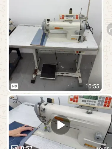 Máquina de costura reta industrial