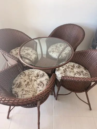 1x MESA 4x CADEIRA VIME/FIBRA SINTÉTICA